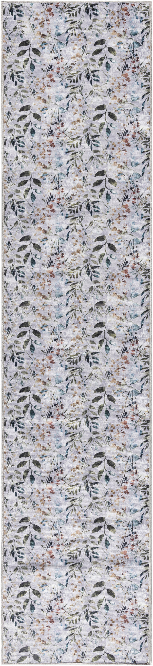 Nourison Nourison Washables 2'2" x 10' Grey Multicolor Contemporary Indoor Rug