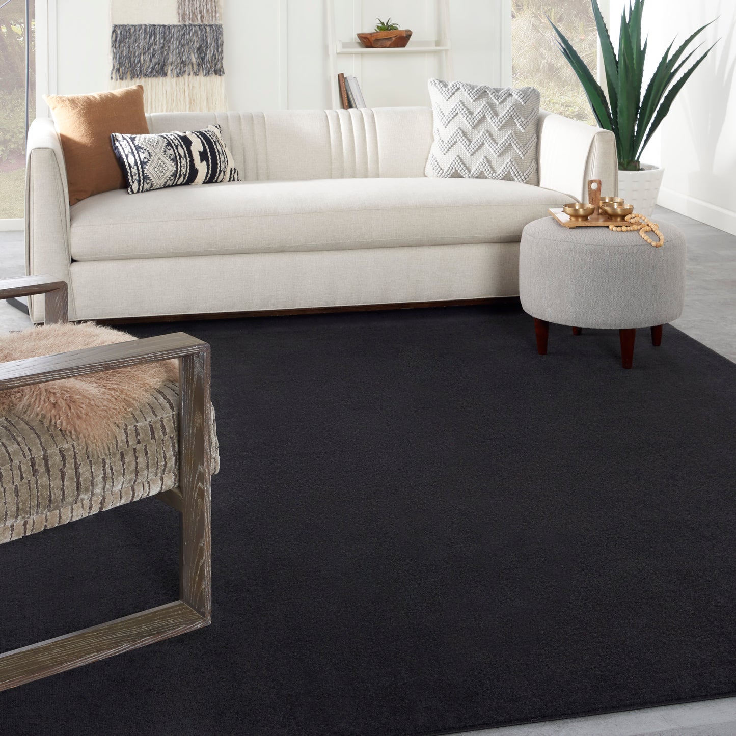 Nourison Nourison Essentials 8' x 11' Black Outdoor Rug
