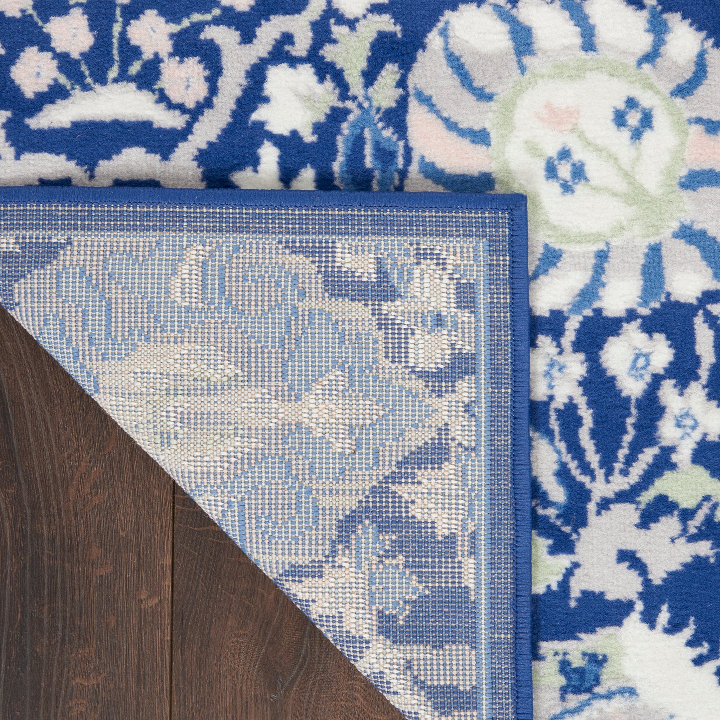 Nourison Whimsicle 6' x 9' Navy Multicolor Farmhouse Indoor Rug