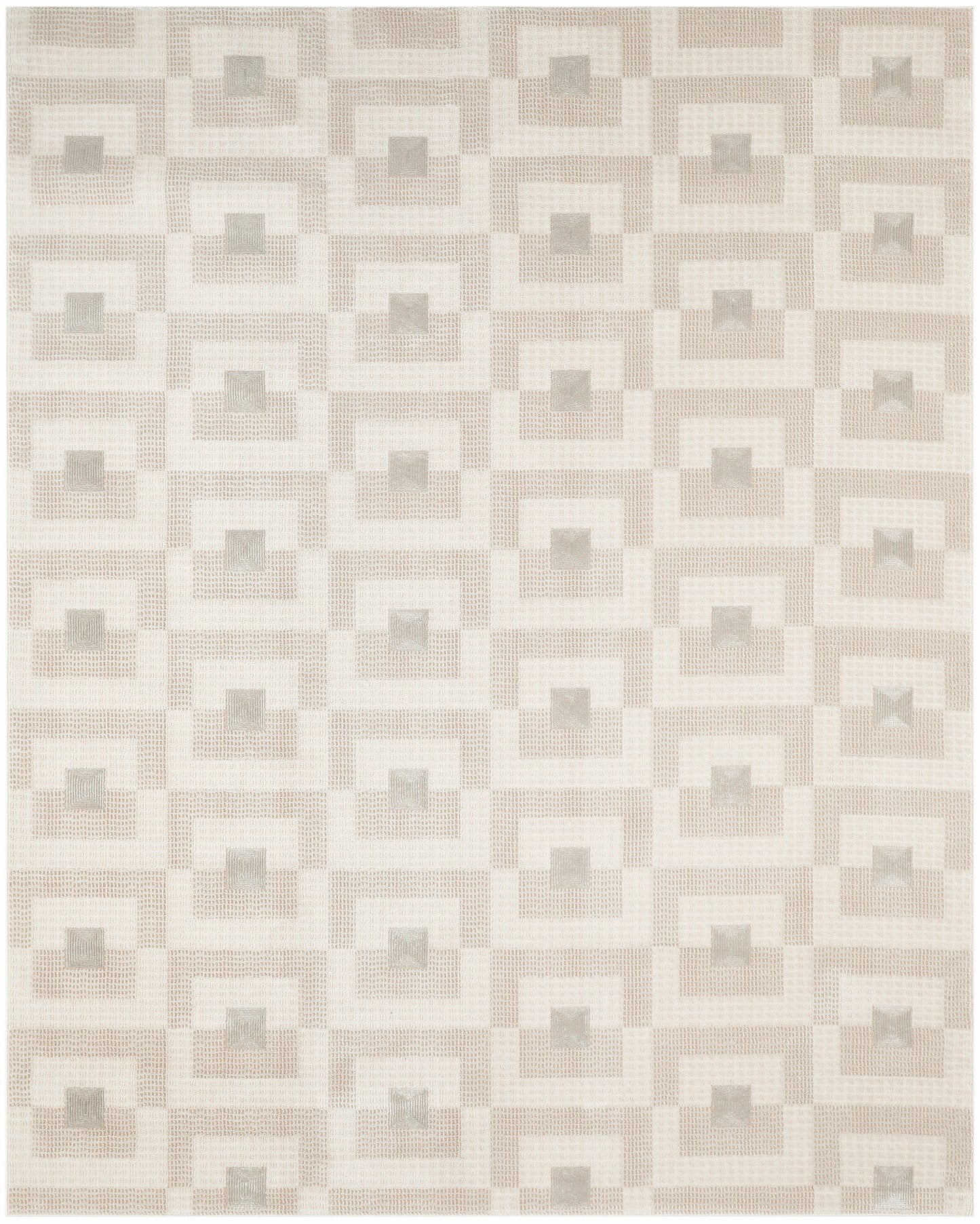 Nourison Nordic 8' x 10' Ivory Beige Modern Indoor Rug