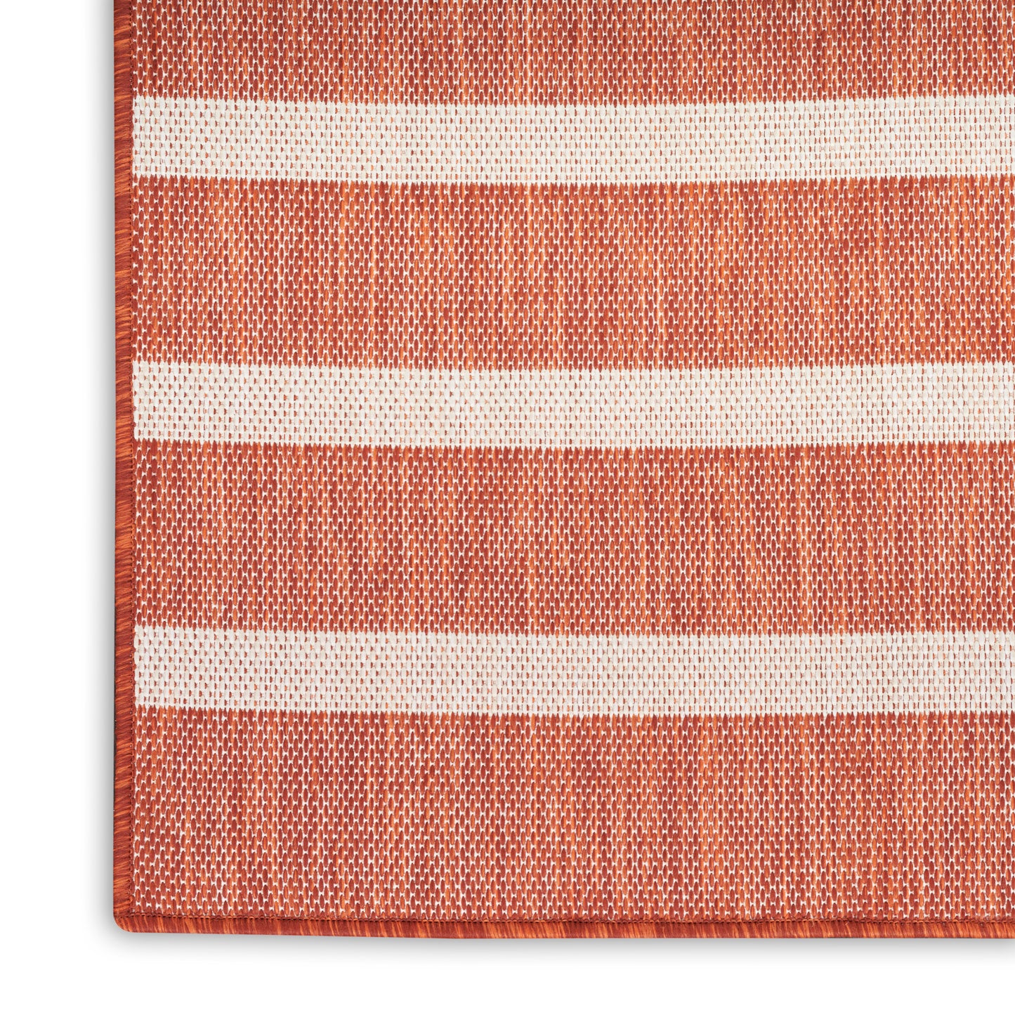 Nourison Positano 5' x 7' Terracotta Ivory Modern Rug