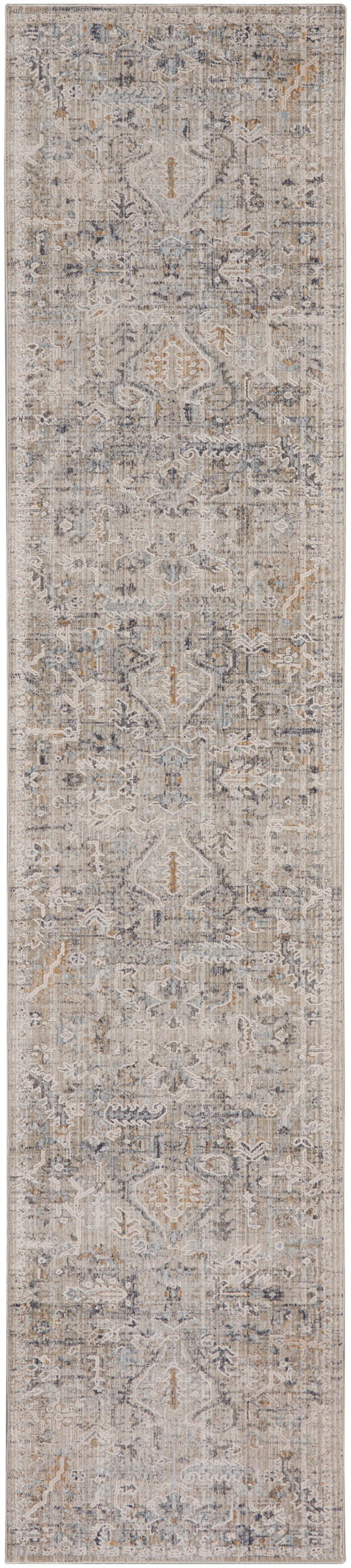 Nourison Lynx 2'3" x 10' Ivory Taupe Vintage Indoor Rug