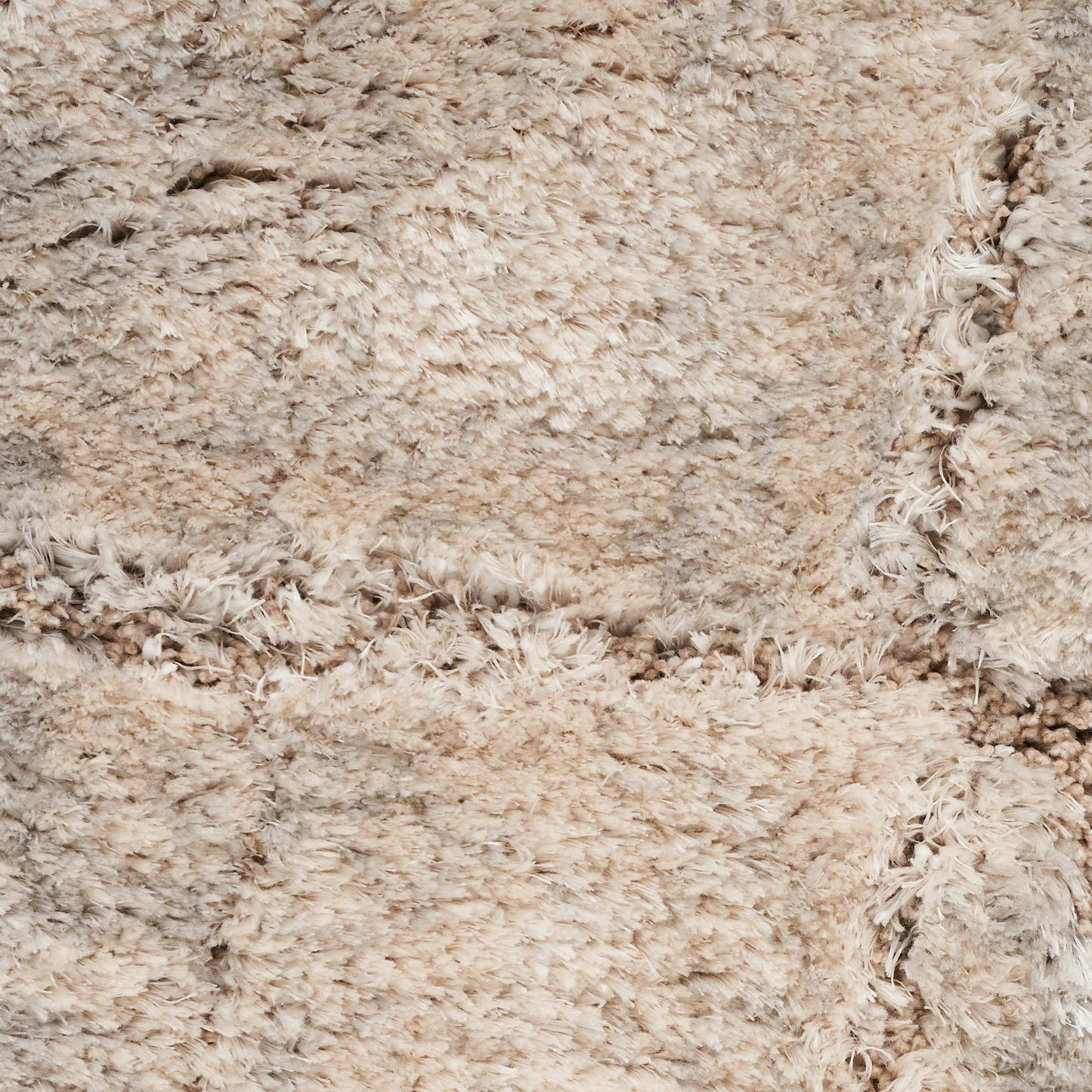 Nourison Dreamy Shag 6'7" x 9'2" Ivory Beige Shag Indoor Rug