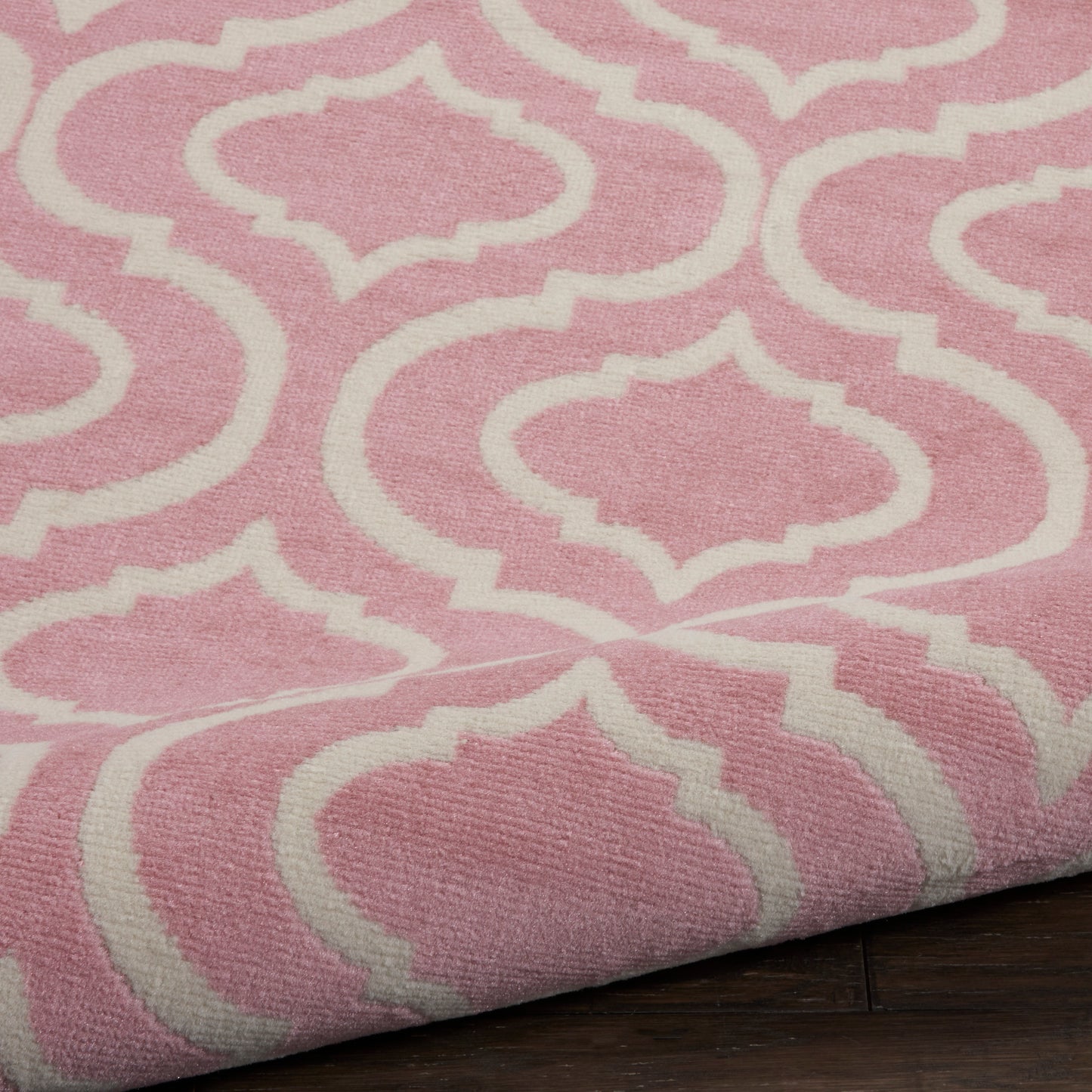 Nourison Jubilant 5'3" x Round Pink Contemporary Indoor Rug