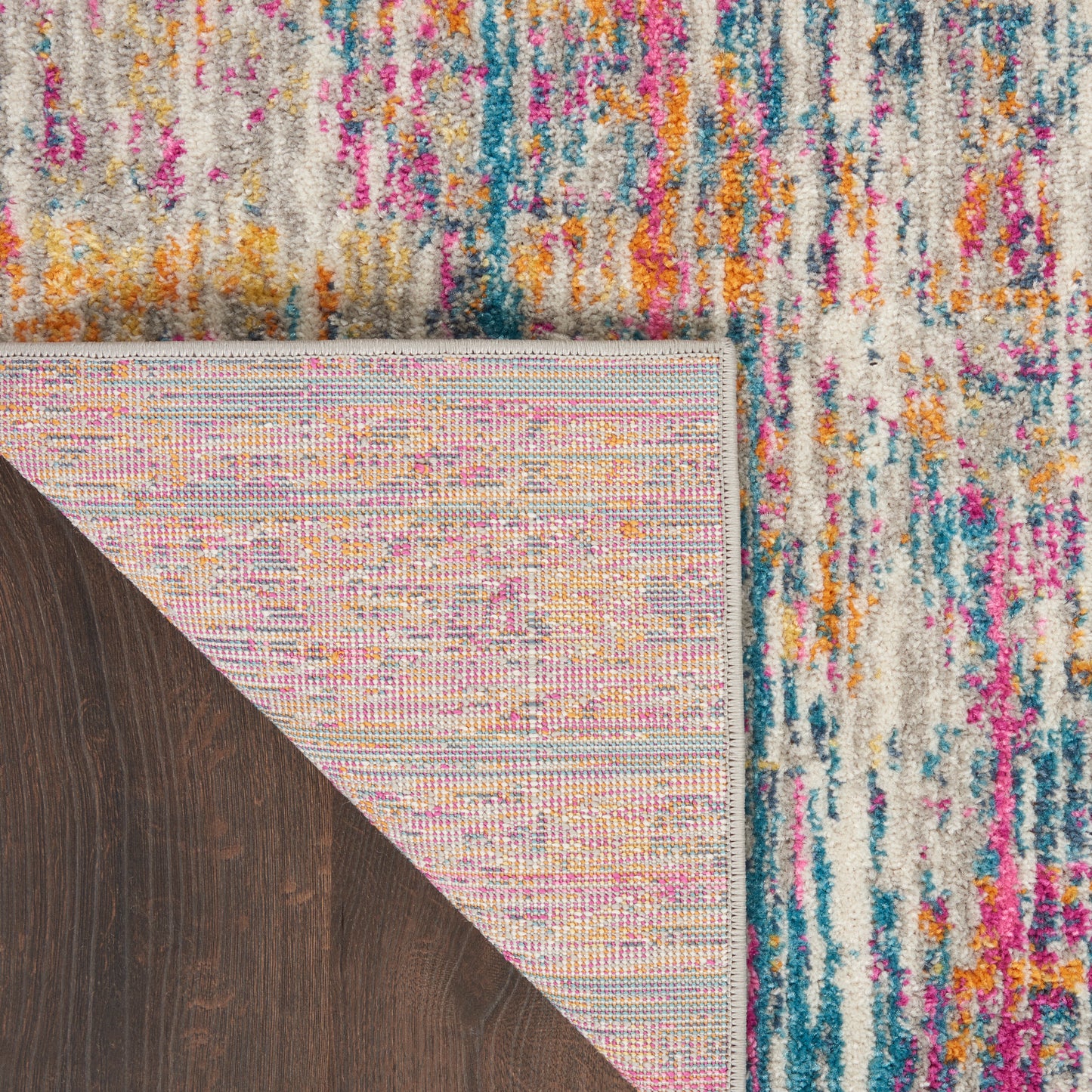 Nourison Passion 2'2" x 10' Ivory/Multi Modern Indoor Rug