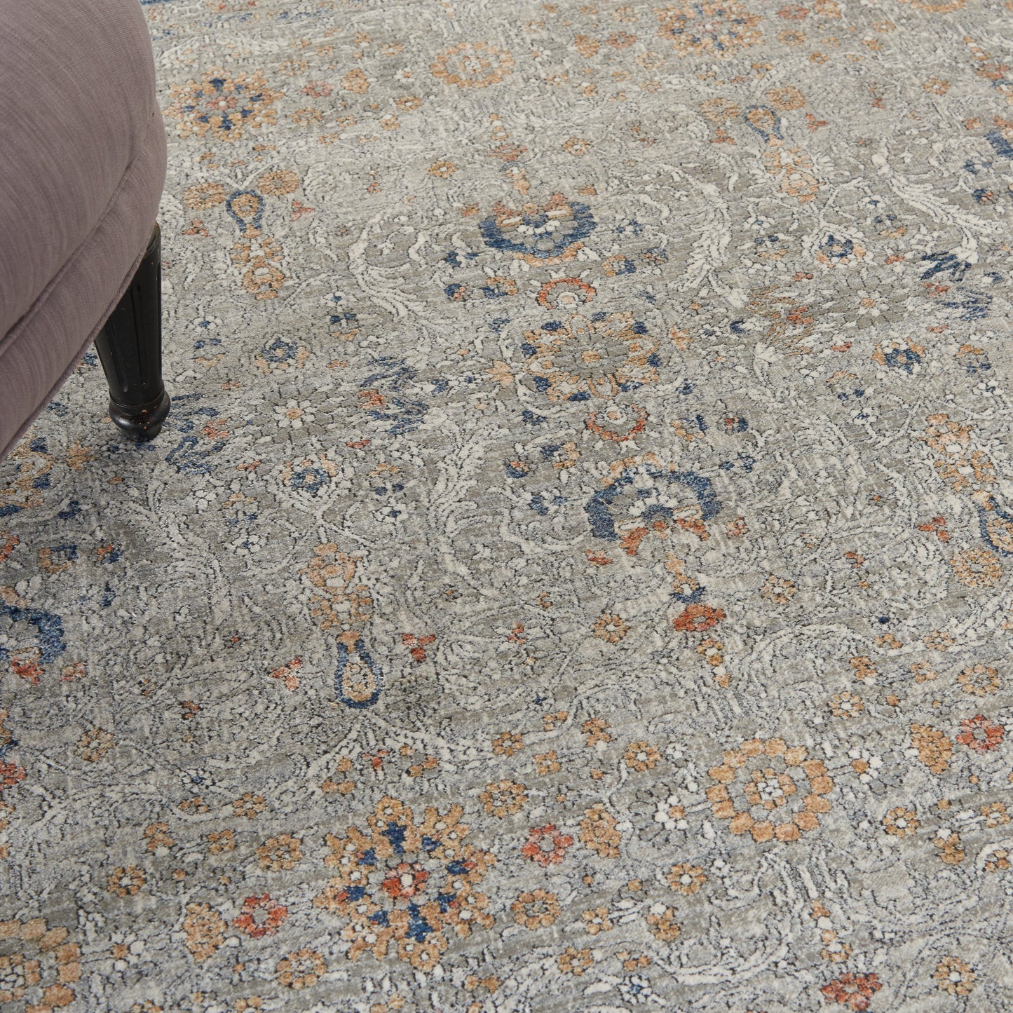 Nourison Starry Nights 9'10" x 12'6" Grey Vintage Indoor Rug