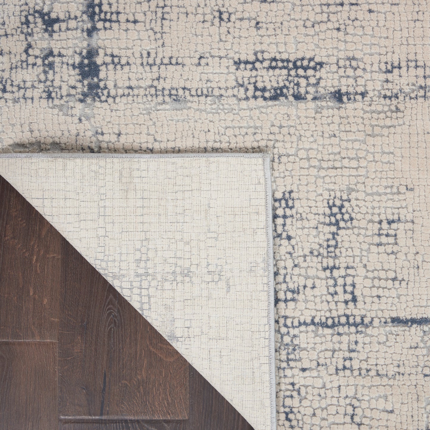 Nourison Rustic Textures 9'3" x 12'9" Ivory/Blue Modern Indoor Rug