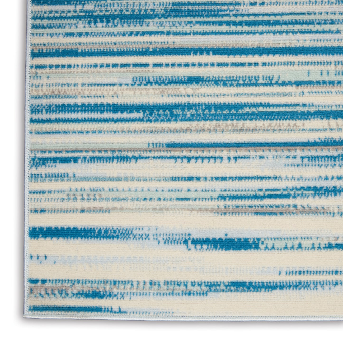 Nourison Jubilant 5'3" x 7'3" Blue Modern Indoor Rug