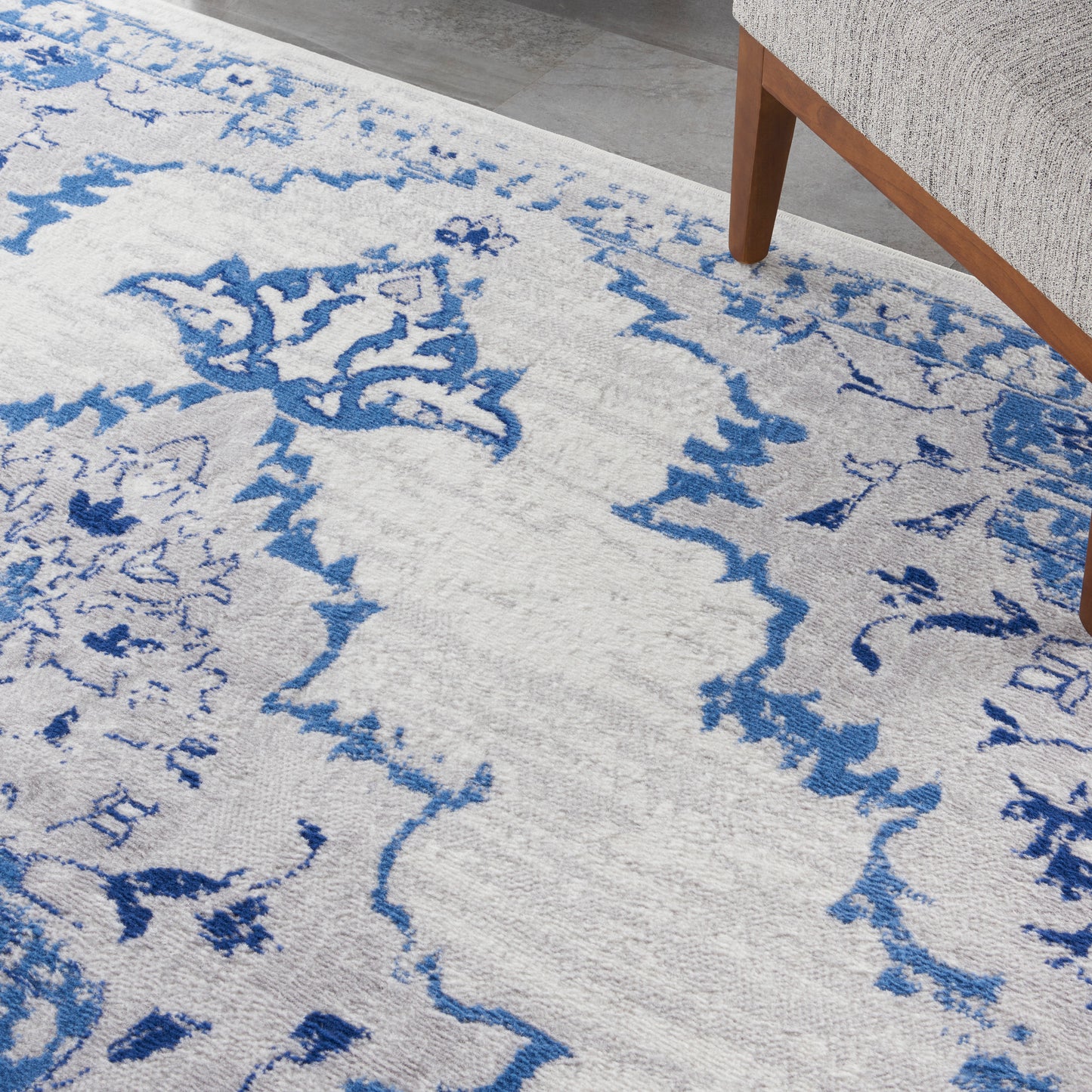 Nourison Whimsicle 8' x 10' Ivory Blue Bohemian Indoor Rug