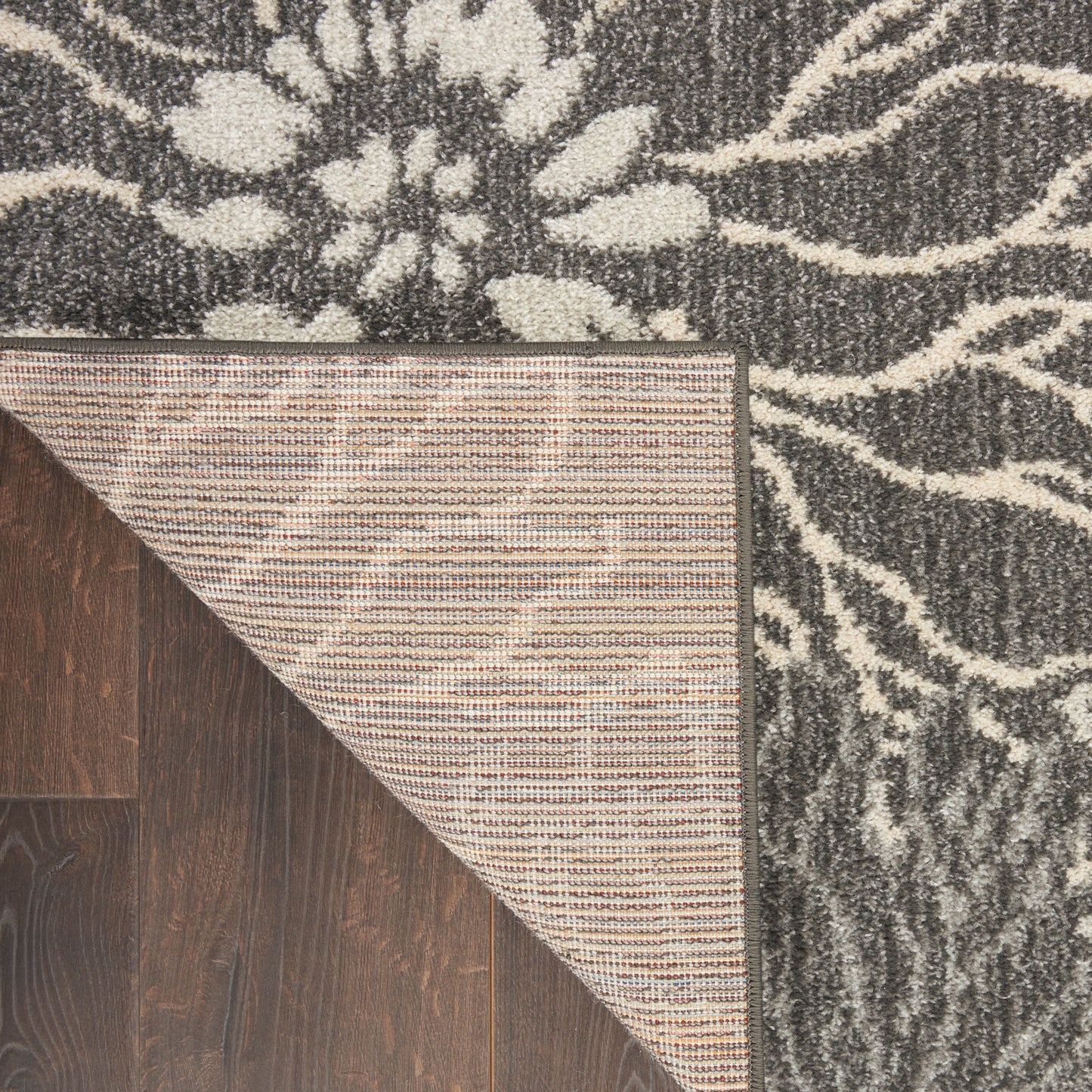 Nourison Passion 2'2" x 7'6" Charcoal Blue Contemporary Indoor Rug