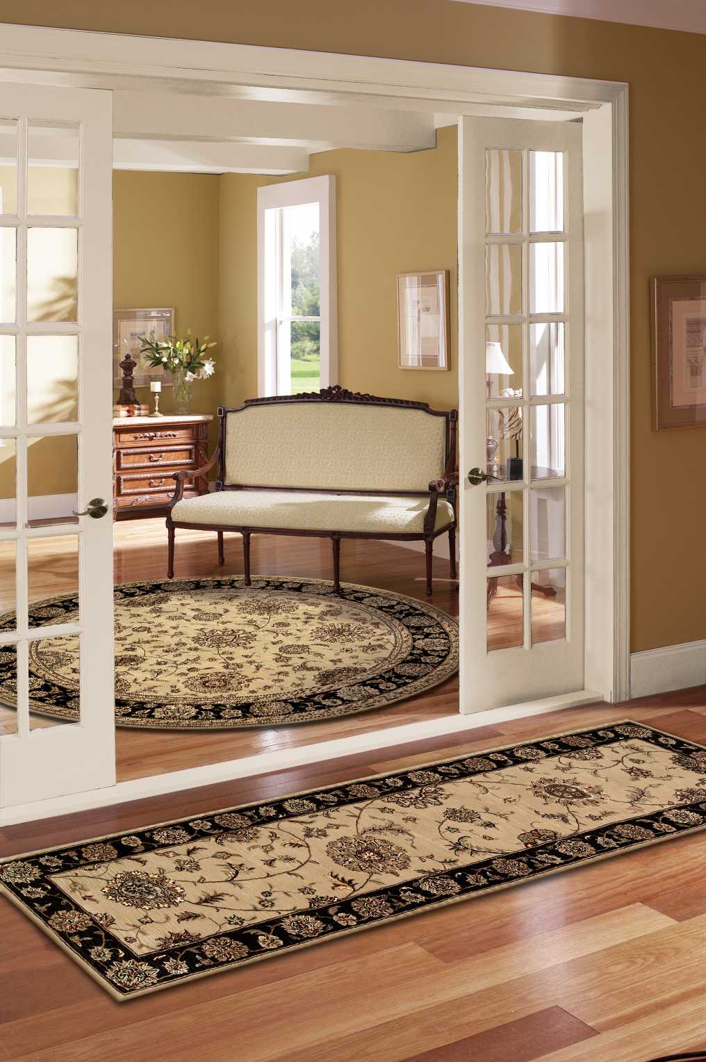 Nourison Nourison 2000 2'3" x 8' Beige Traditional Indoor Rug