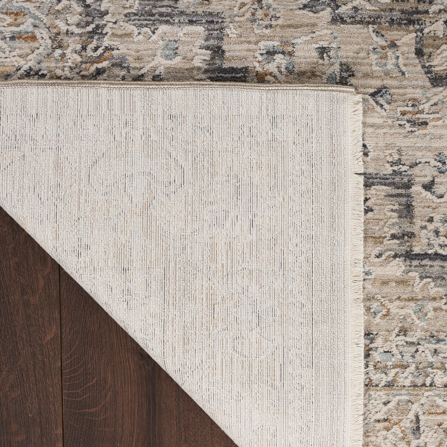Nourison Lynx 9'10" x 13'6" Ivory Taupe Vintage Indoor Rug