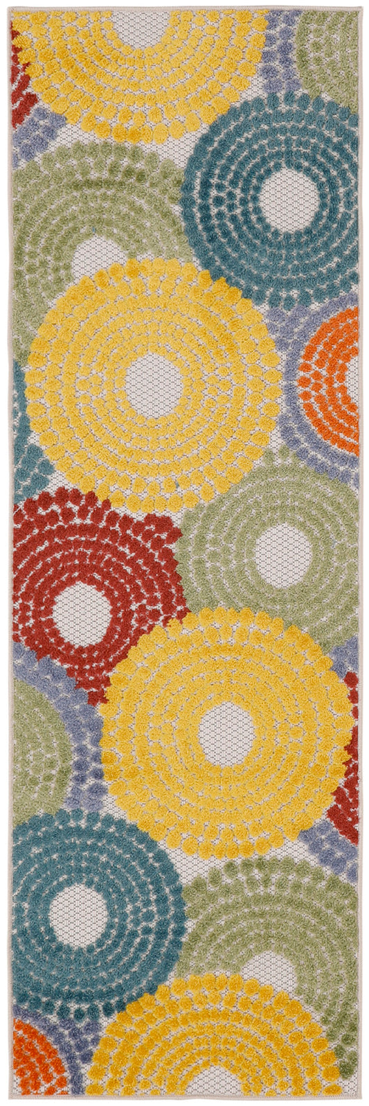 Nourison Aloha 2' x 6' Multicolor Modern Rug