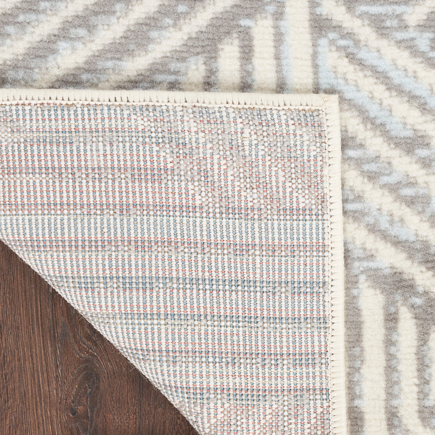 Nourison Grafix 2' x 6' Grey Modern Indoor Rug