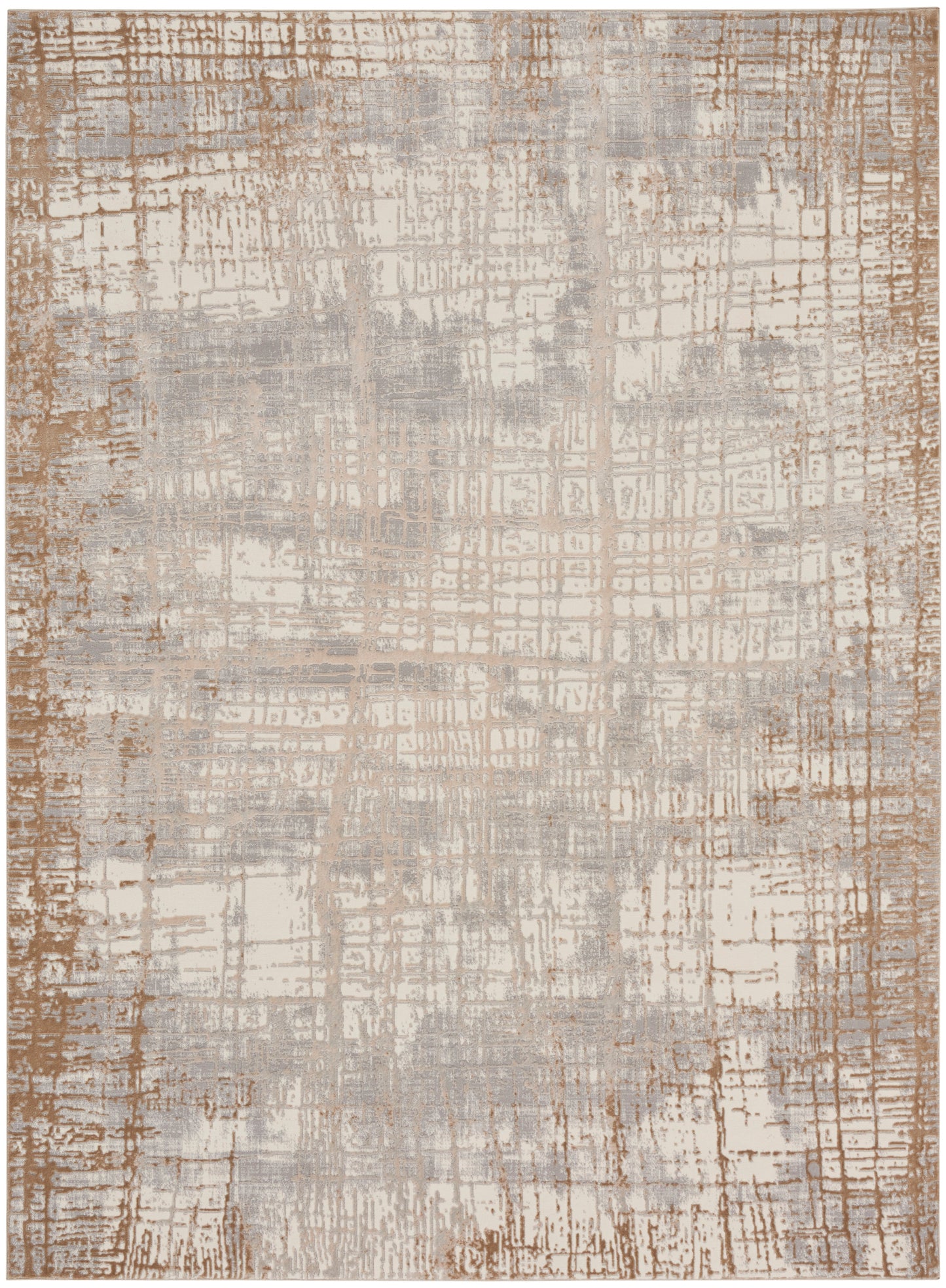 Calvin Klein CK950 Rush 9' x 12' Ivory Taupe Modern Indoor Rug