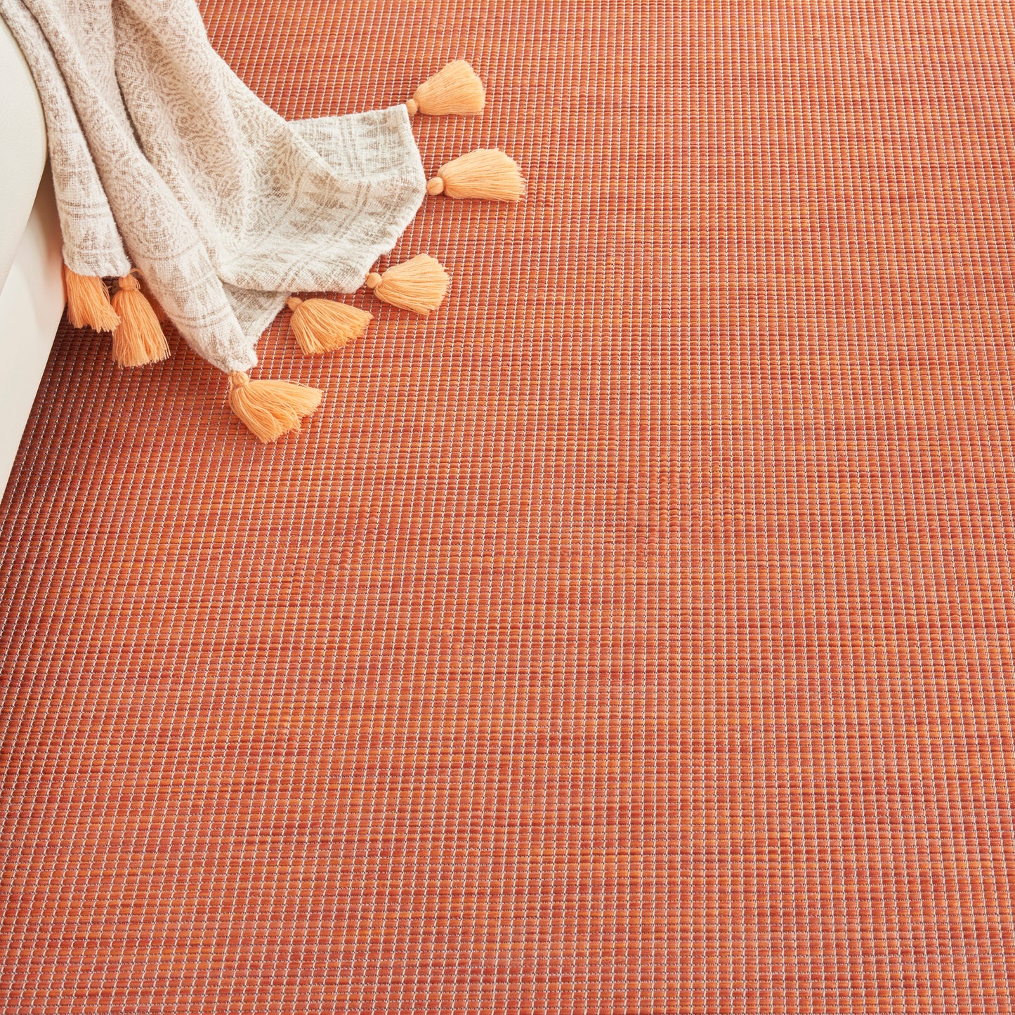 Nourison Positano 6' x 9' Terracotta Modern Rug