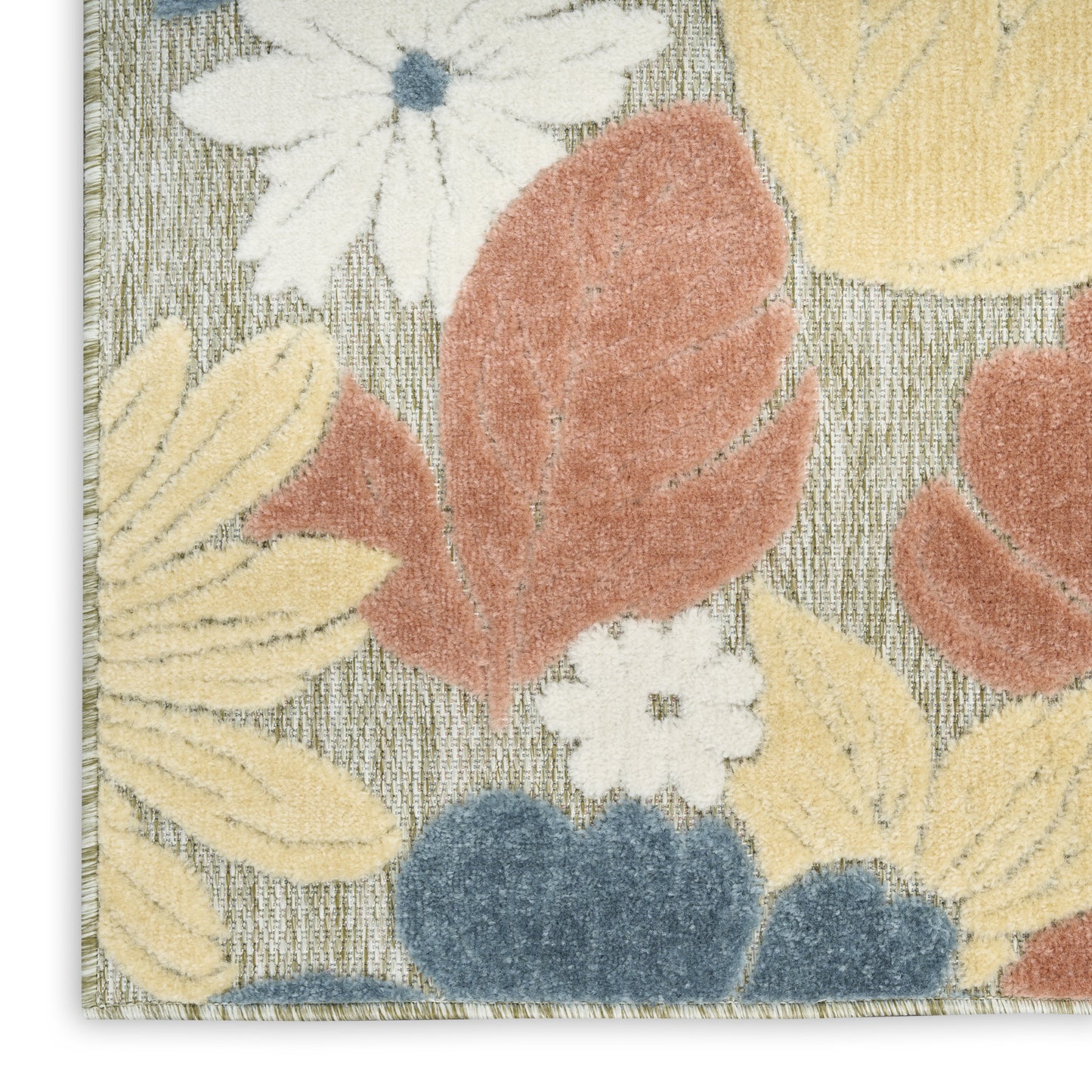Nourison Aloha 2'8" x 4' Rose Modern Rug