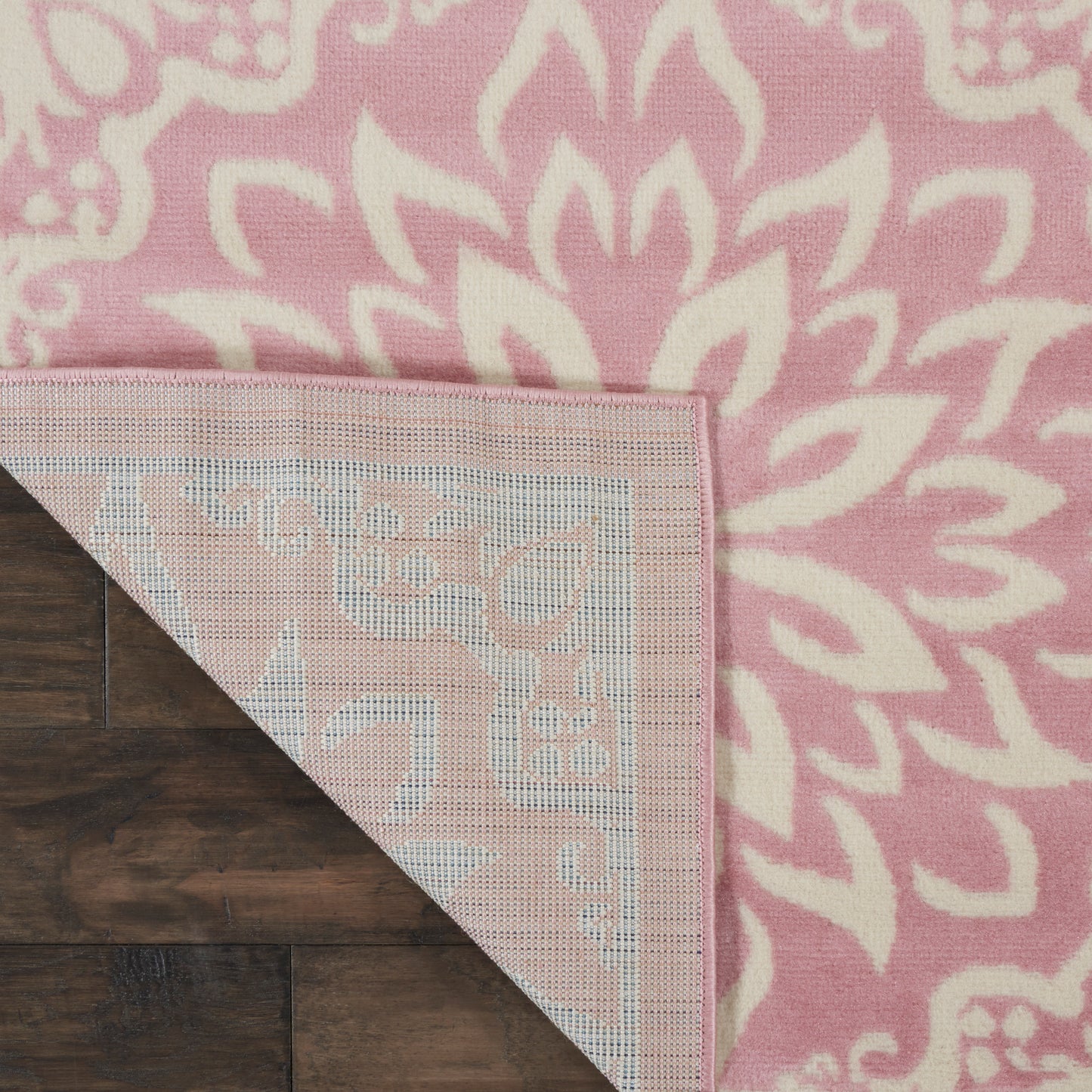 Nourison Jubilant 8'6" x 12' Ivory Pink Farmhouse Indoor Rug