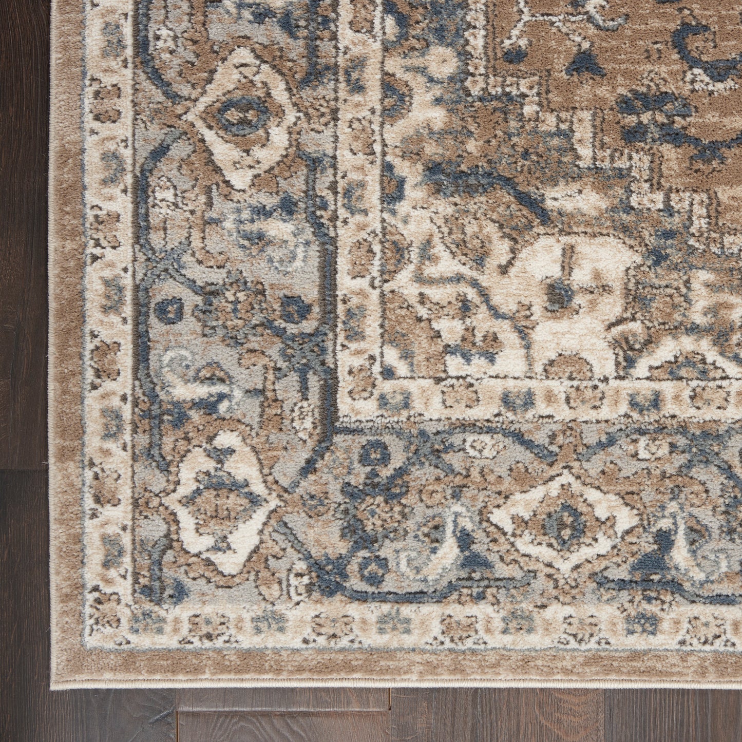 Nourison Quarry 7'10" x Square Beige Grey Farmhouse Indoor Rug