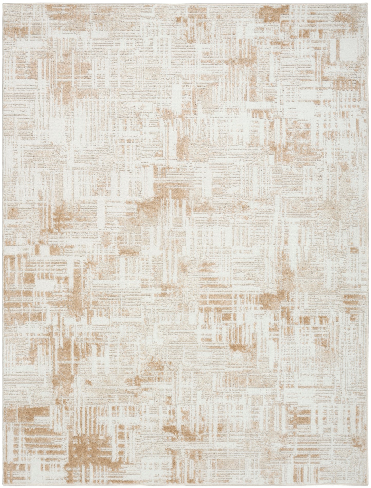 Nourison Dekor 5'3" x 7' Ivory Taupe Modern Indoor Rug