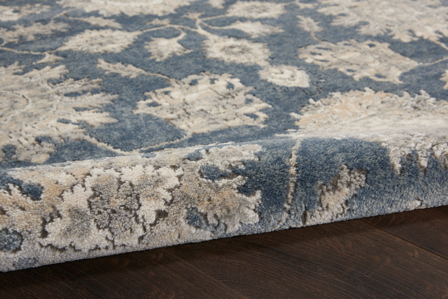 Nourison Quarry 8'10" x 11'10" Blue Beige Vintage Indoor Rug