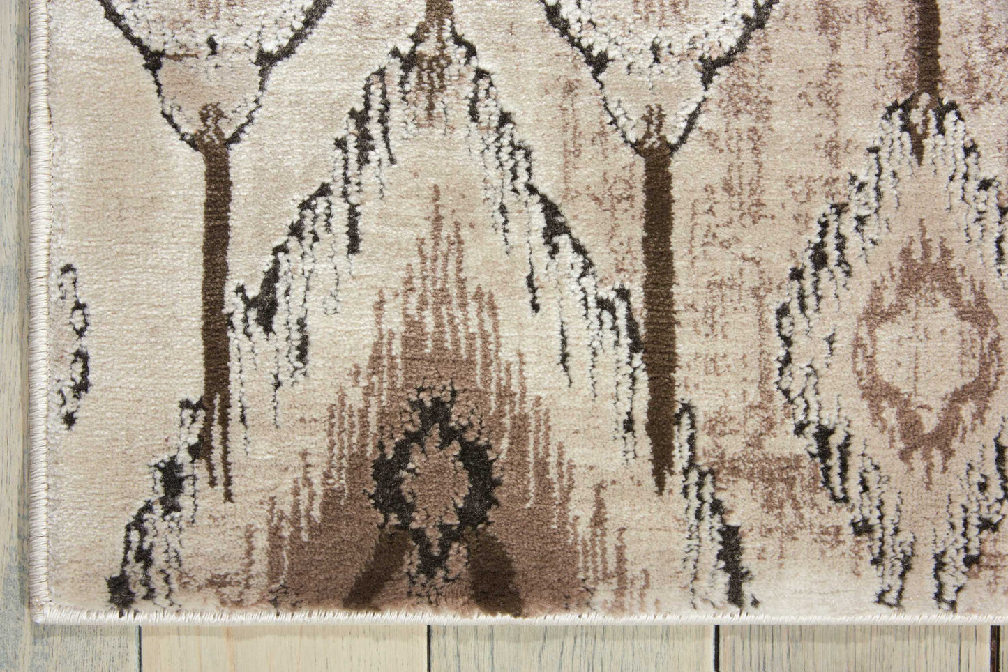 Nourison Karma 9'3" x 12'9" Beige Vintage Indoor Rug