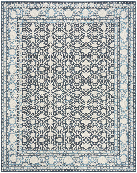 Nourison Grace 5'3" x 7'3" Blue Vintage Indoor Rug