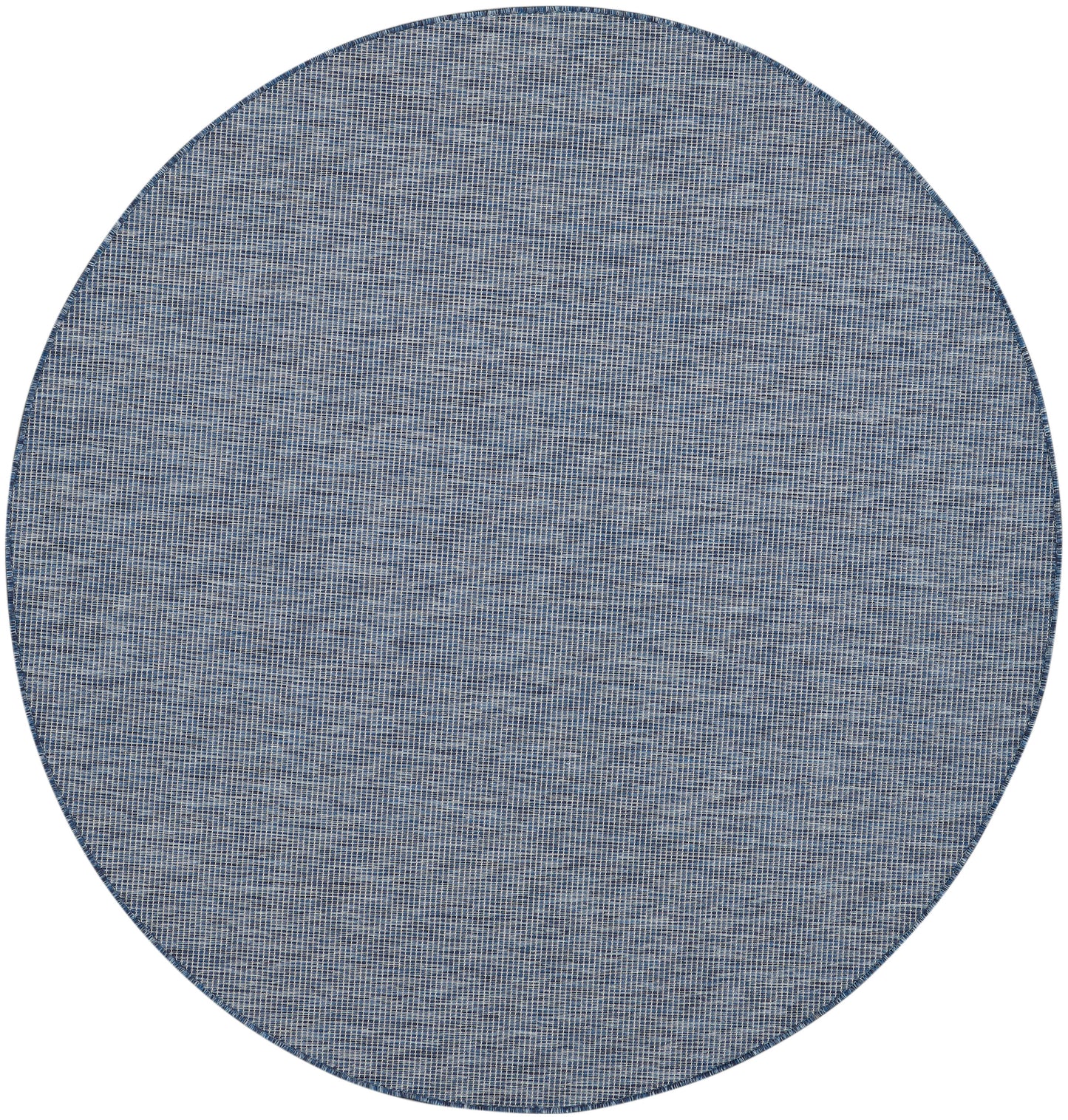 Nourison Positano 6' x Round Navy Blue Modern Rug