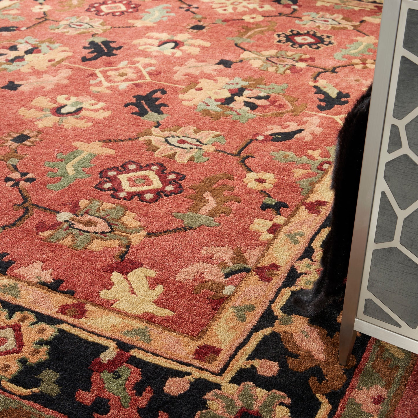 Nourison Tahoe 7'9" x 9'9" Rust Traditional Indoor Rug