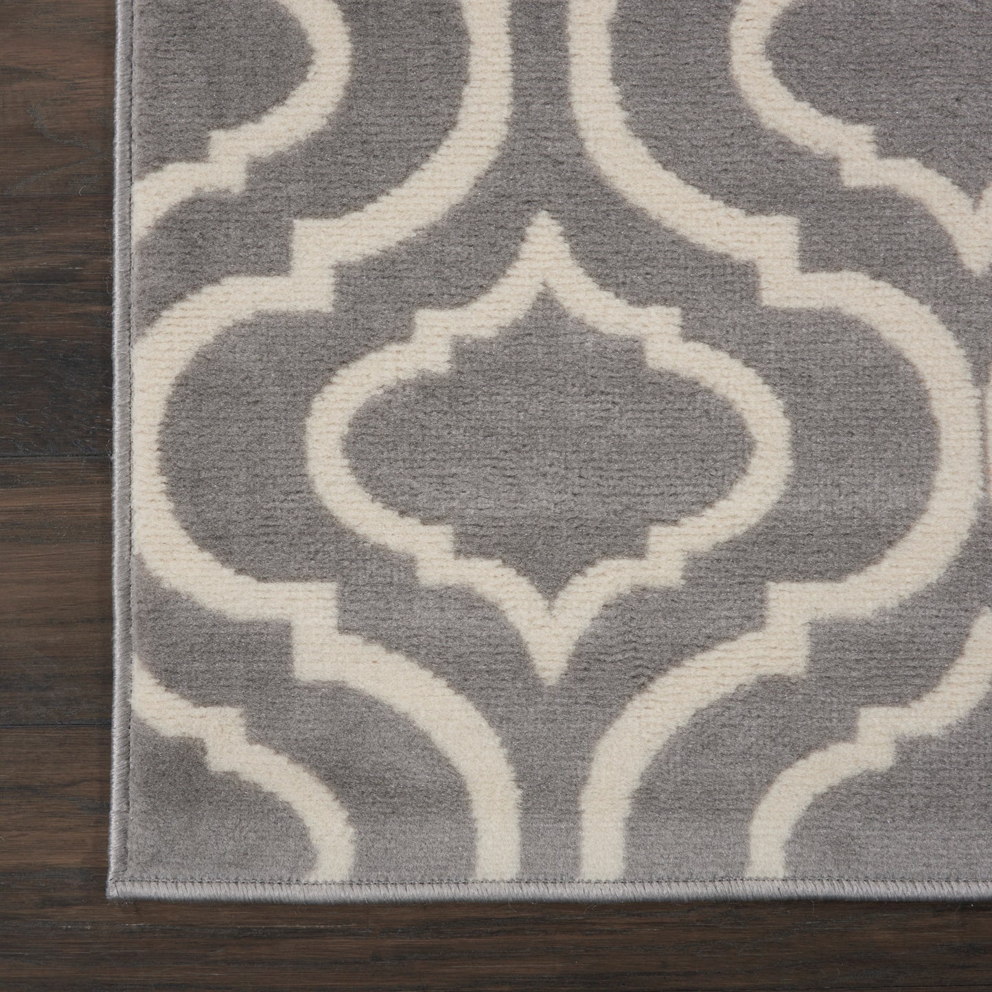 Nourison Jubilant 2' x 6' Grey Contemporary Indoor Rug