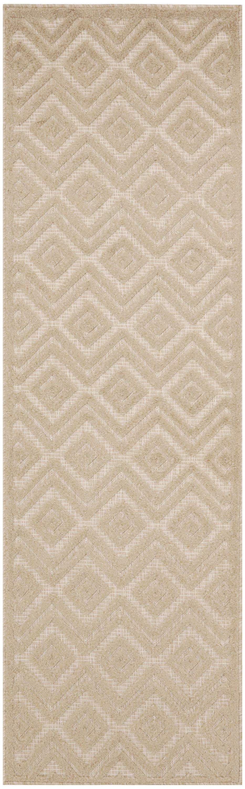 Nourison Versatile 2' x 6' Cream Modern Rug