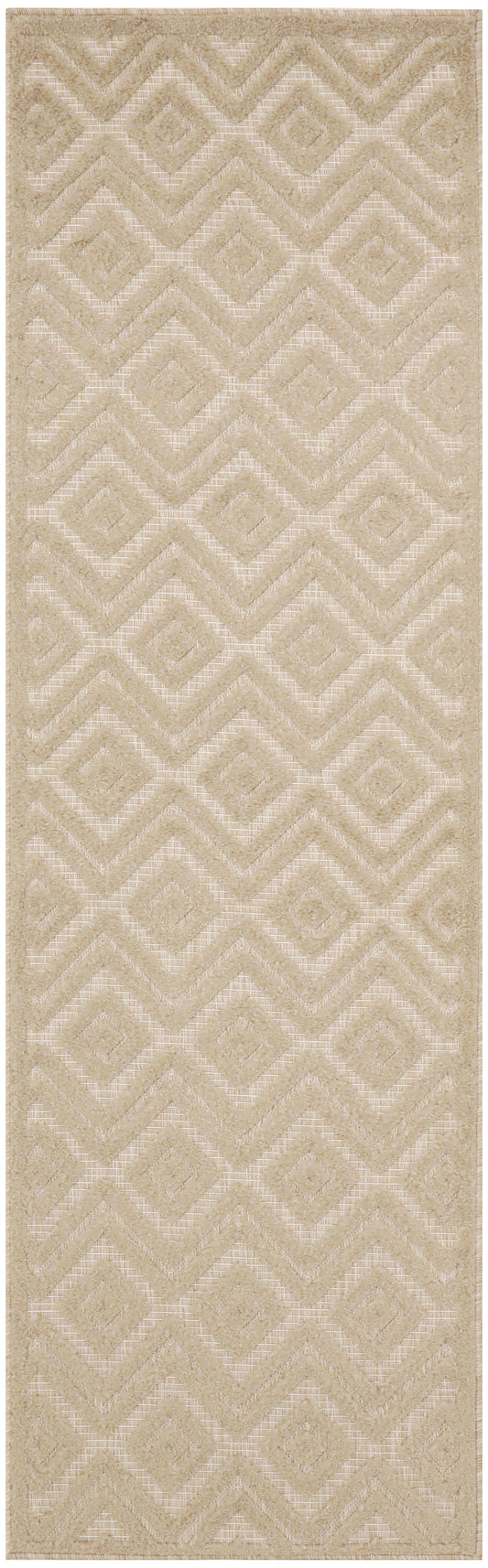 Nourison Versatile 2' x 6' Cream Modern Rug