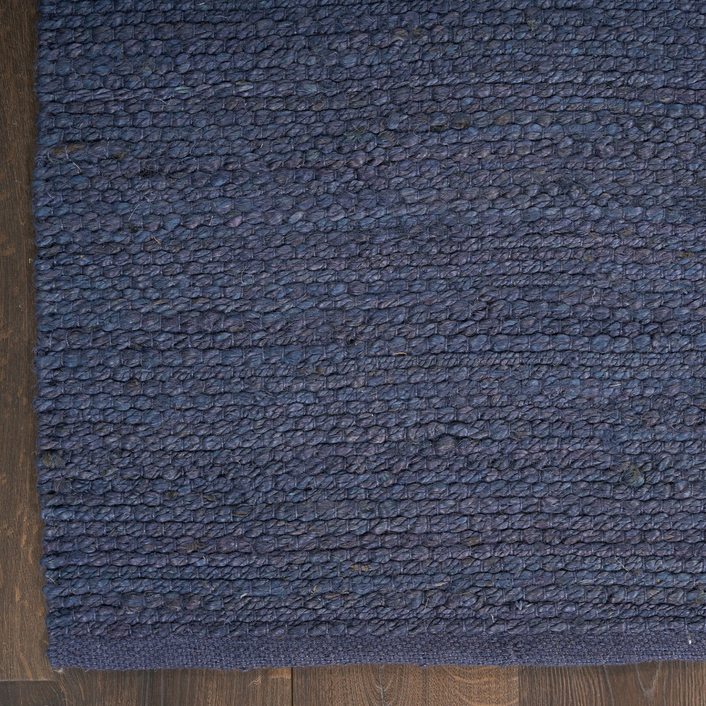 Nourison Natural Jute 5' x 7' Navy Farmhouse Indoor Rug