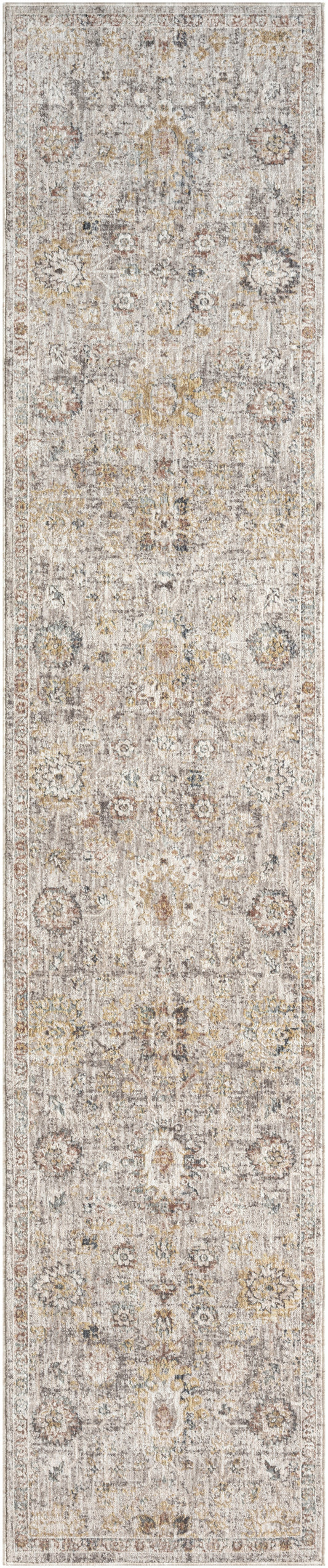 Nourison Antique Fusion 2'2" x 10' Grey Vintage Indoor Rug