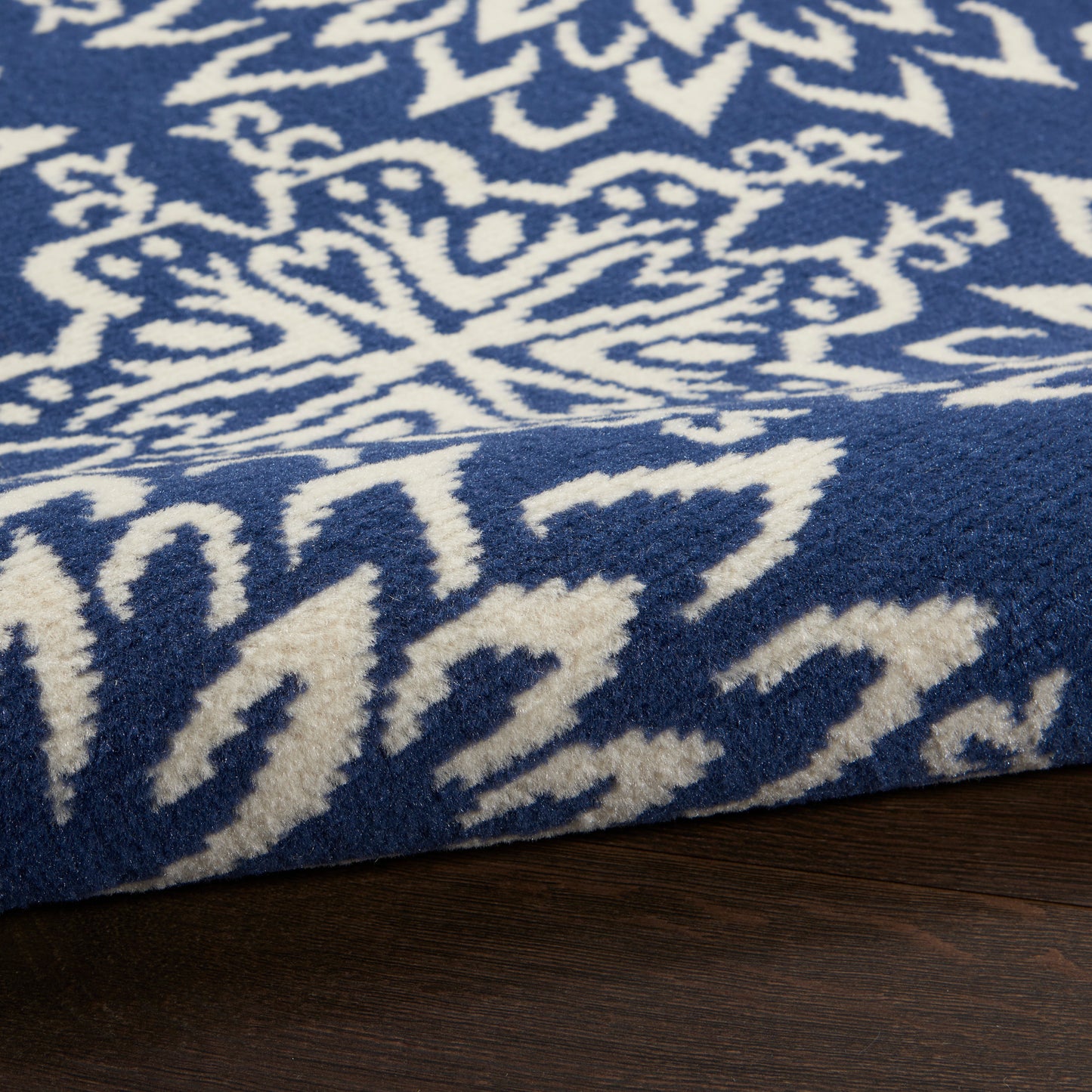 Nourison Jubilant 4' x 6' Navy/Ivory Farmhouse Indoor Rug