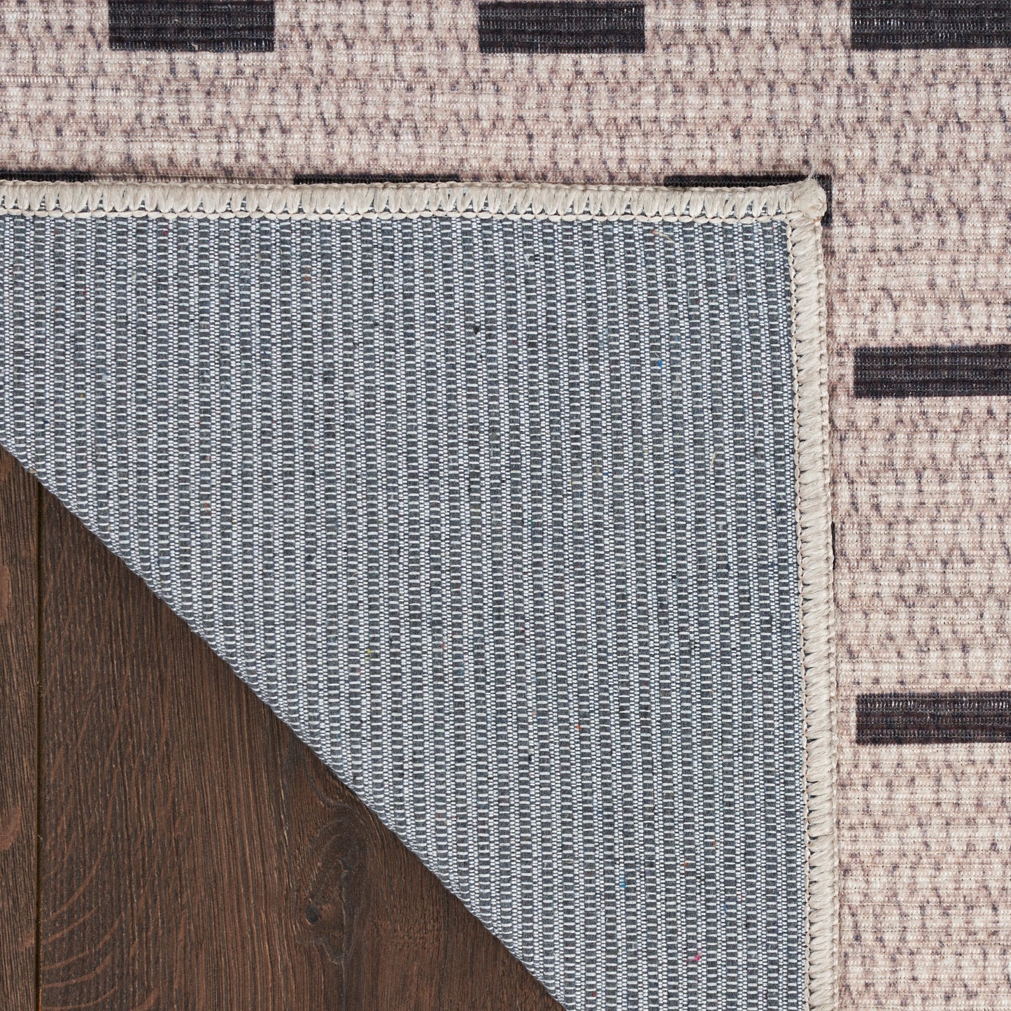 Nourison Nourison Washables 3' x 5' Cream Black Scandinavian Indoor Rug