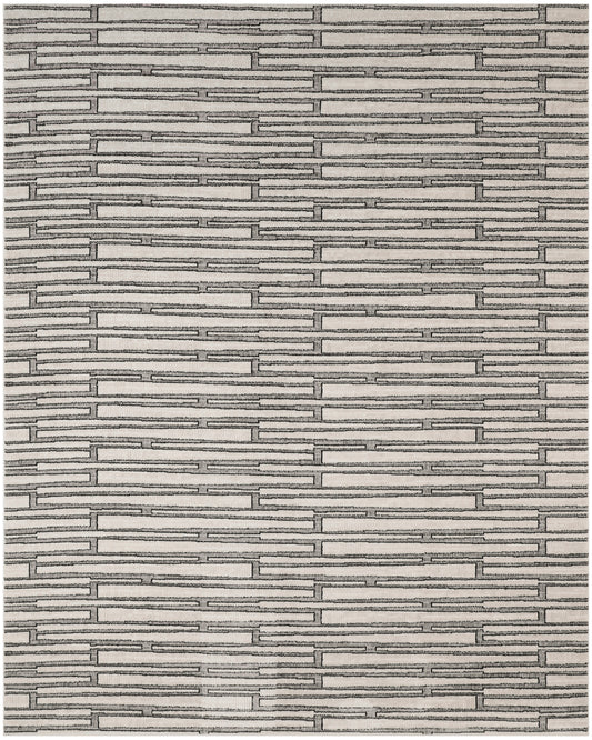 Nourison Nordic 8' x 10' Ivory Grey Scandinavian Indoor Rug