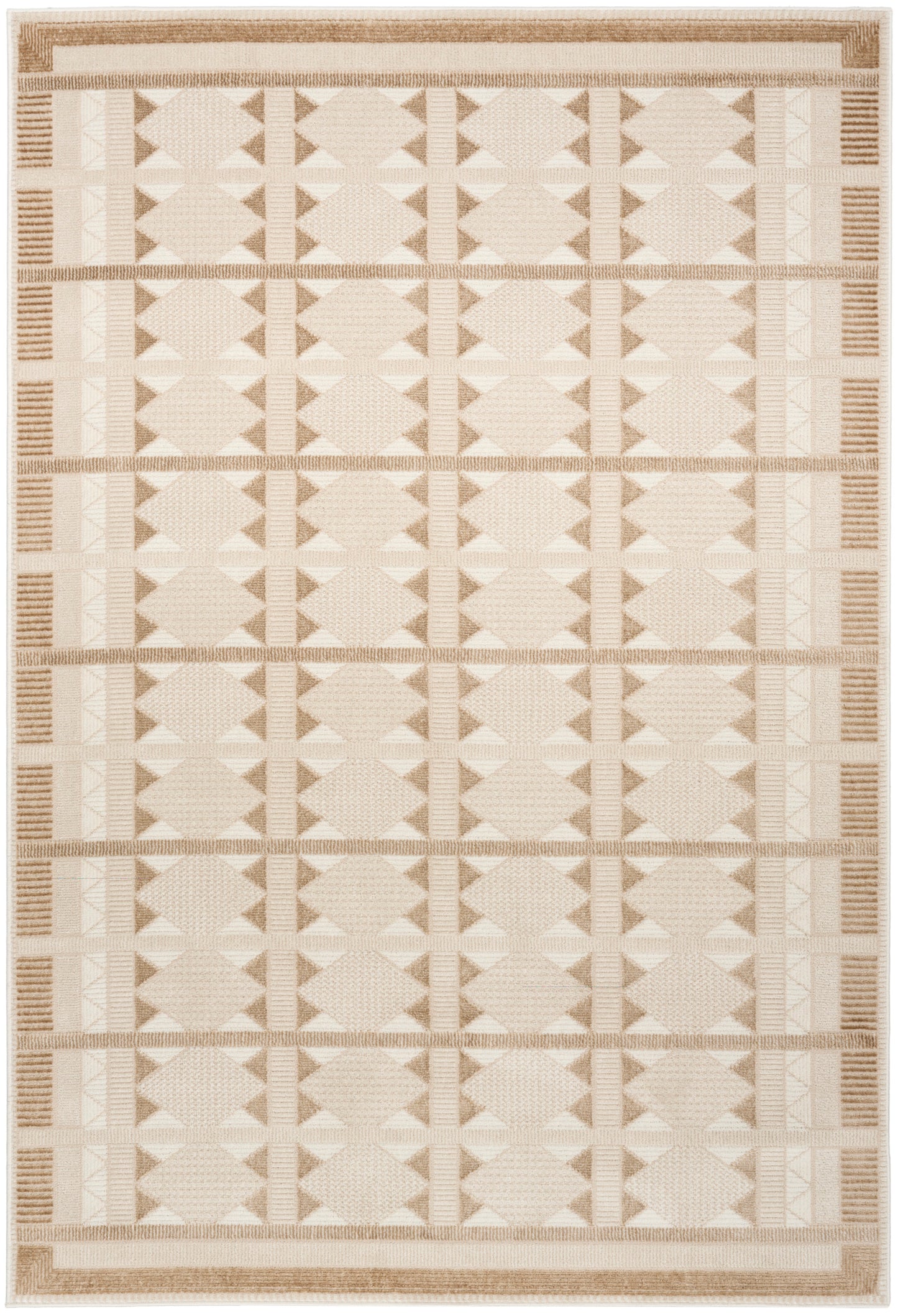 Nourison Nordic 5' x 7' Taupe Modern Indoor Rug