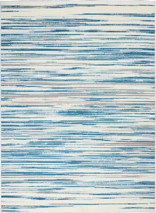 Nourison Jubilant 5'3" x 7'3" Blue Modern Indoor Rug