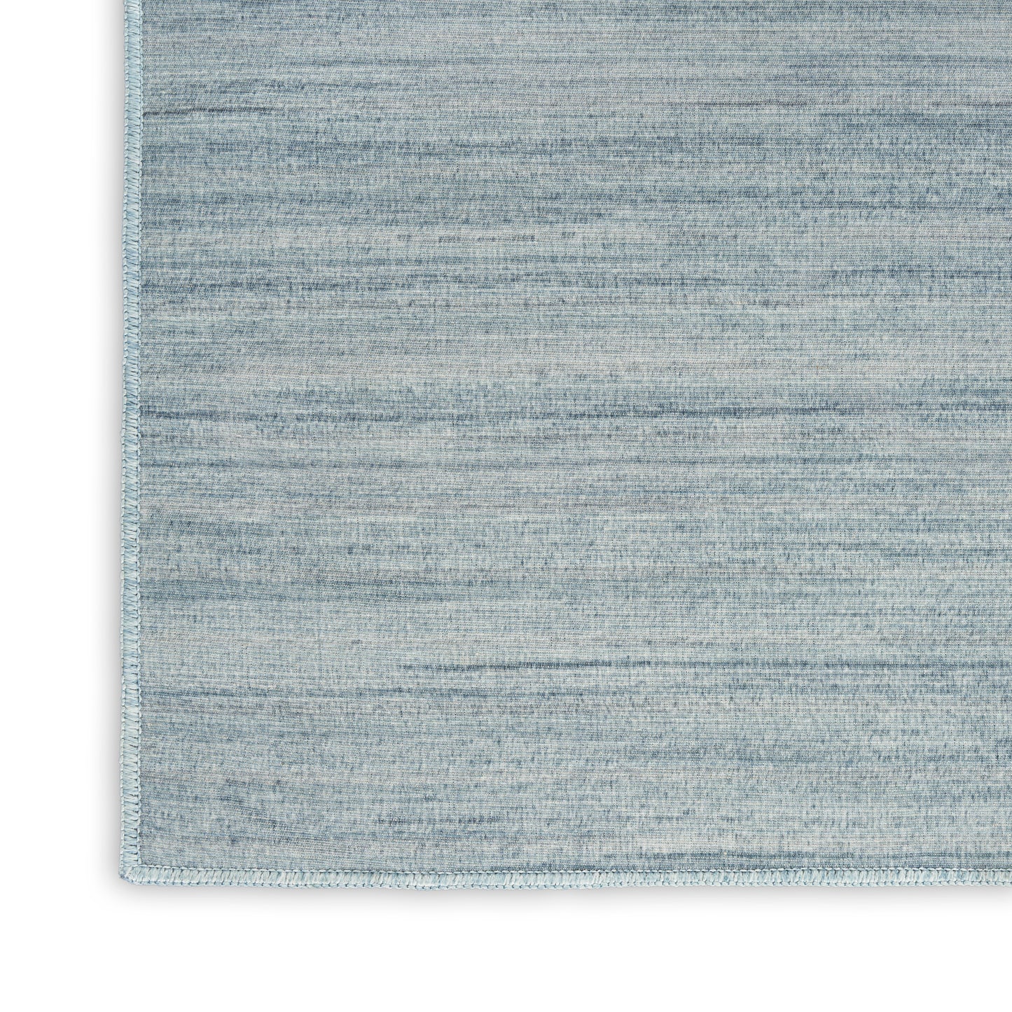 Nourison Washable Essentials 4' x 6' Aqua Modern Indoor Rug