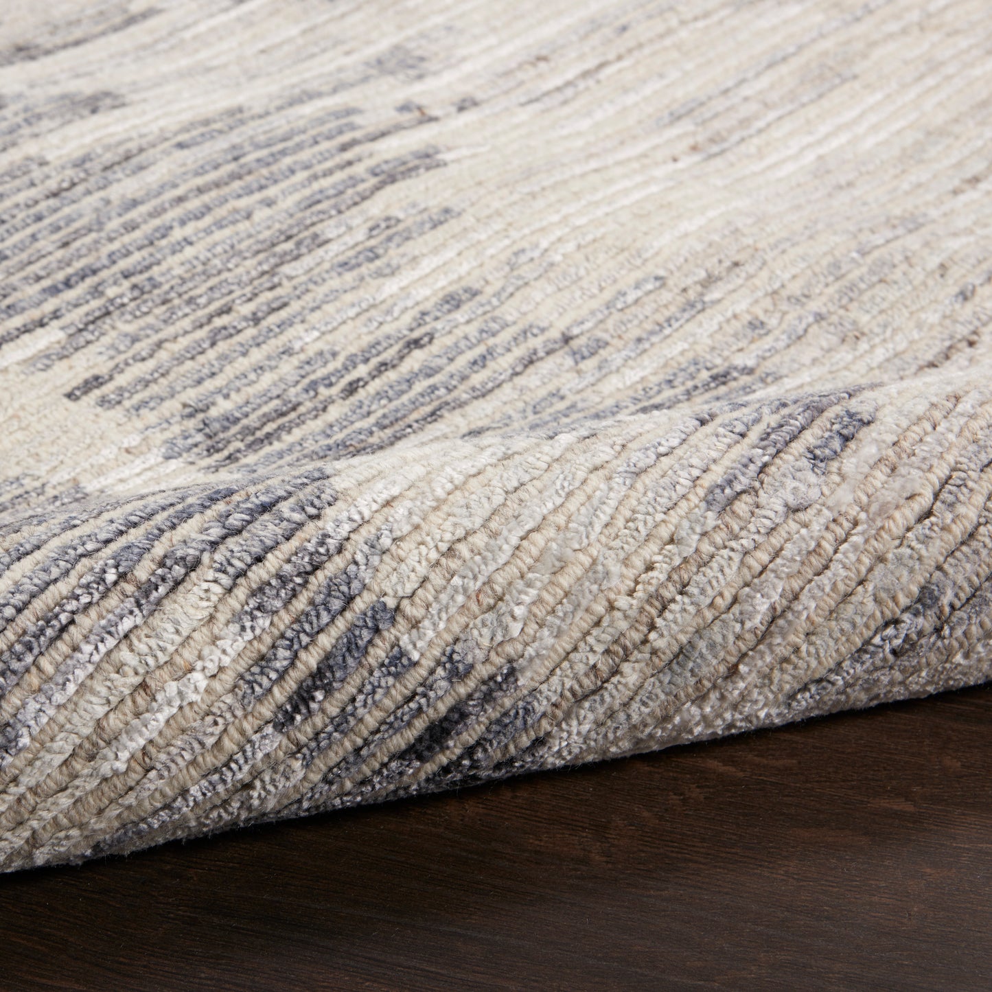 Nourison Ocean 2' x 3' Cream Charcoal Modern Indoor Rug