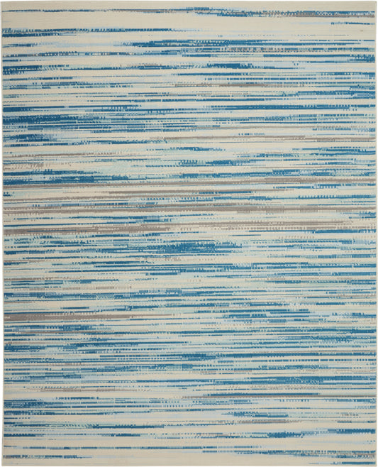 Nourison Jubilant 7' x 10' Blue Modern Indoor Rug