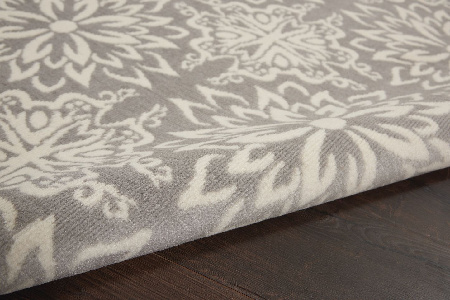 Nourison Jubilant 5'3" x 7'3" Ivory/Grey Farmhouse Indoor Rug