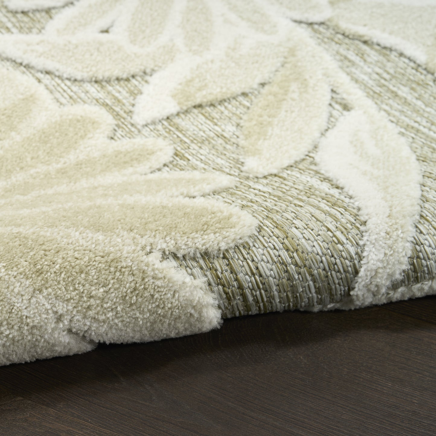 Nourison Aloha 7'10" x 10'6" Ivory Sage Outdoor Rug