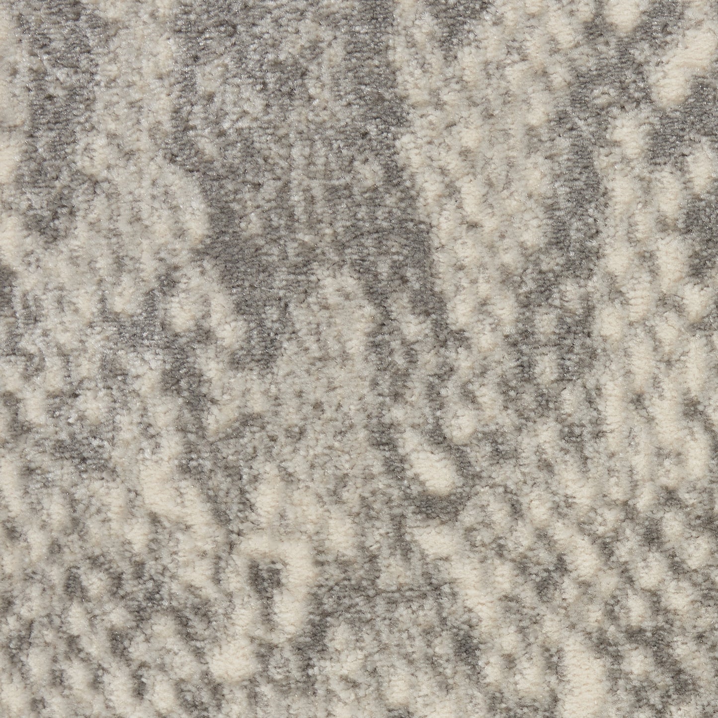 Nourison Solace 2'3" x 7'3" Ivory/Grey Modern Indoor Rug