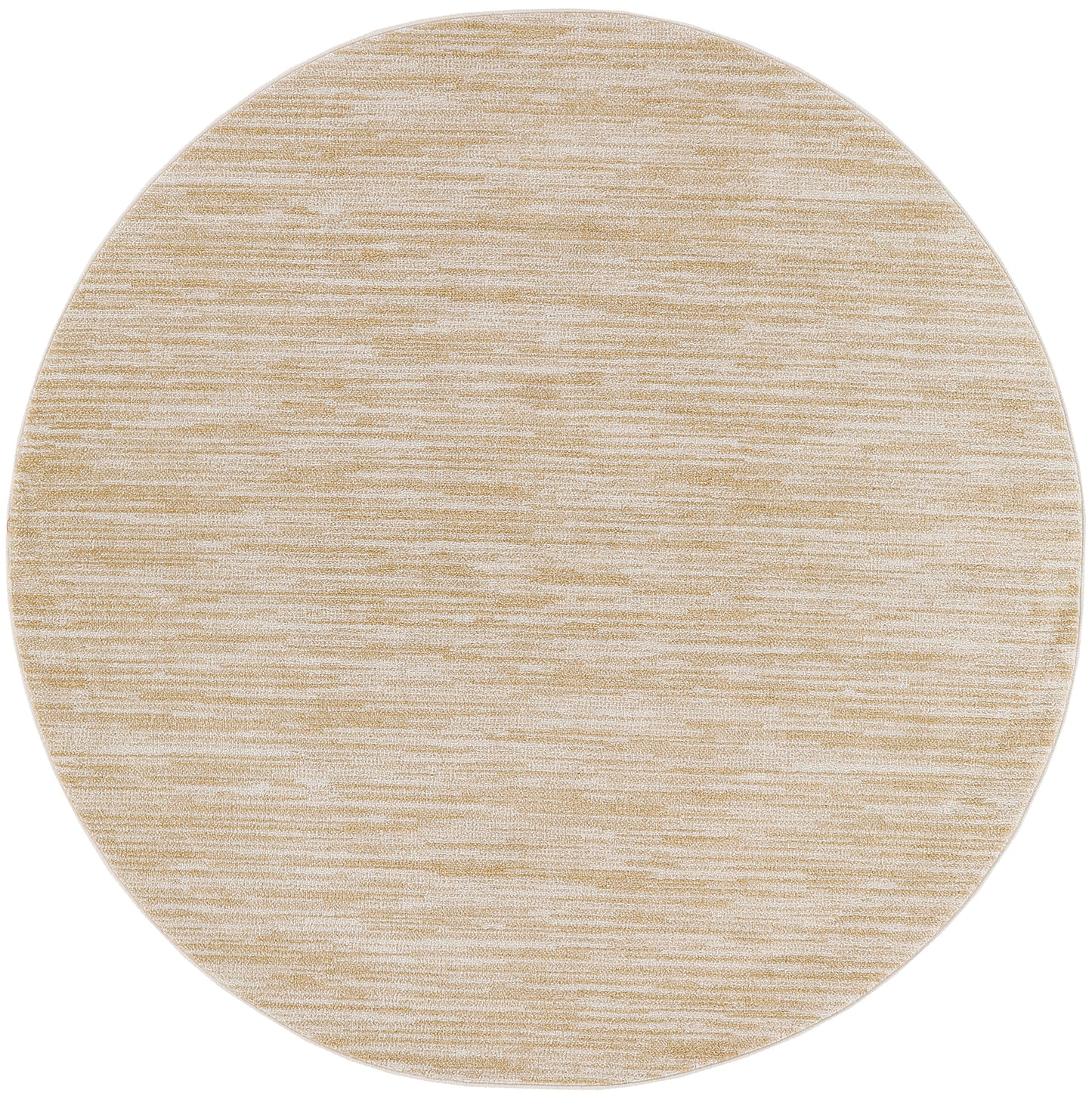 Nourison Nourison Essentials 8' x Round Ivory Gold Outdoor Rug