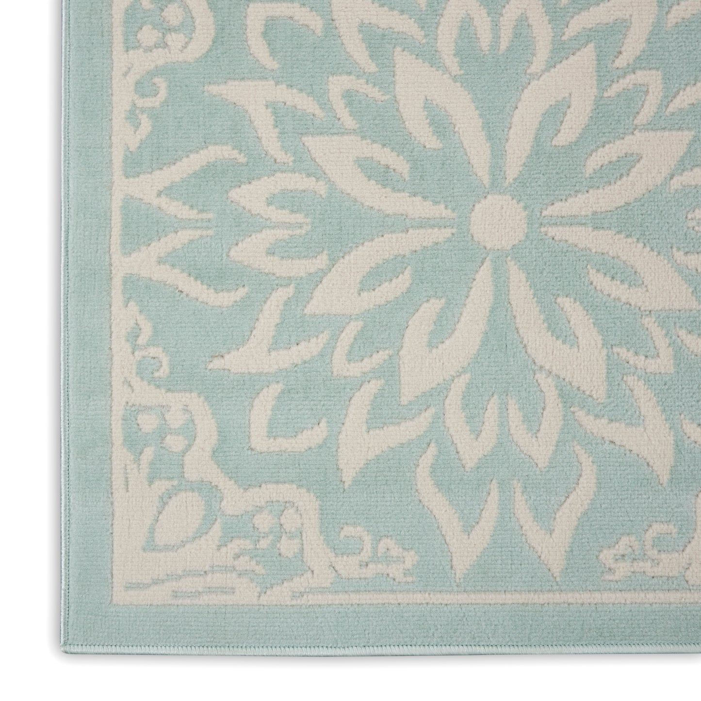 Nourison Jubilant 7'10" x 9'10" Ivory Green Farmhouse Indoor Rug