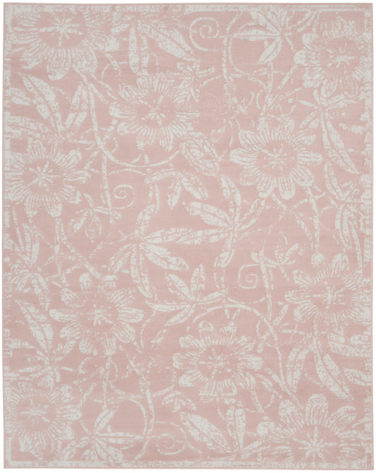 Nourison Whimsicle 8'4" x 11'6" Pink Farmhouse Indoor Rug