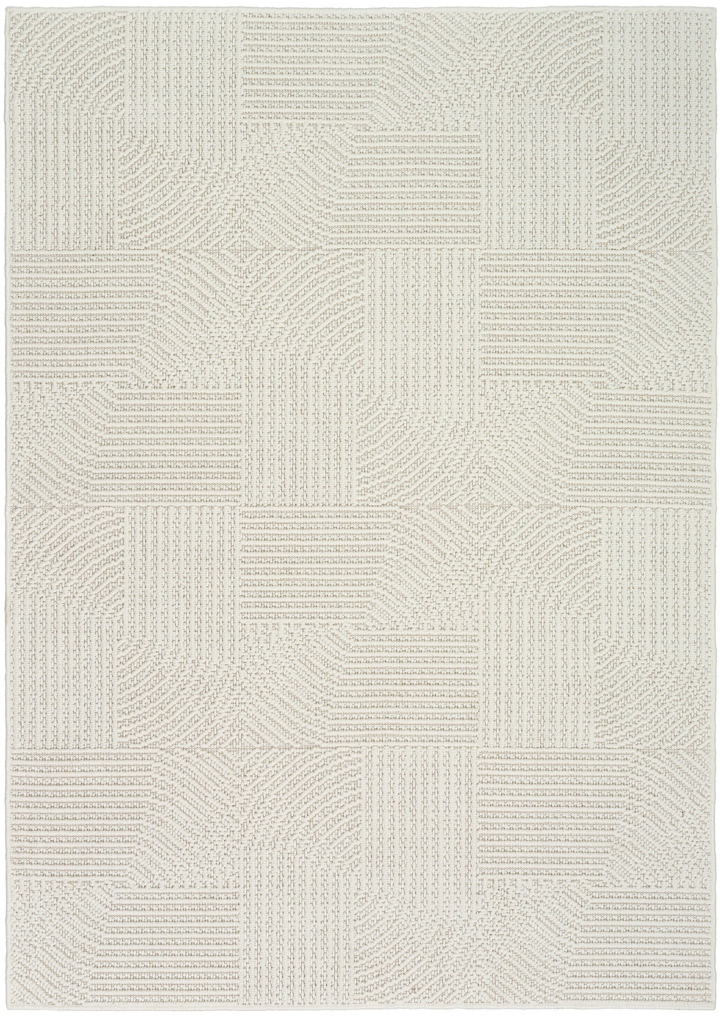Nourison Natural Texture 5'3" x 7' Ivory Modern Indoor Rug