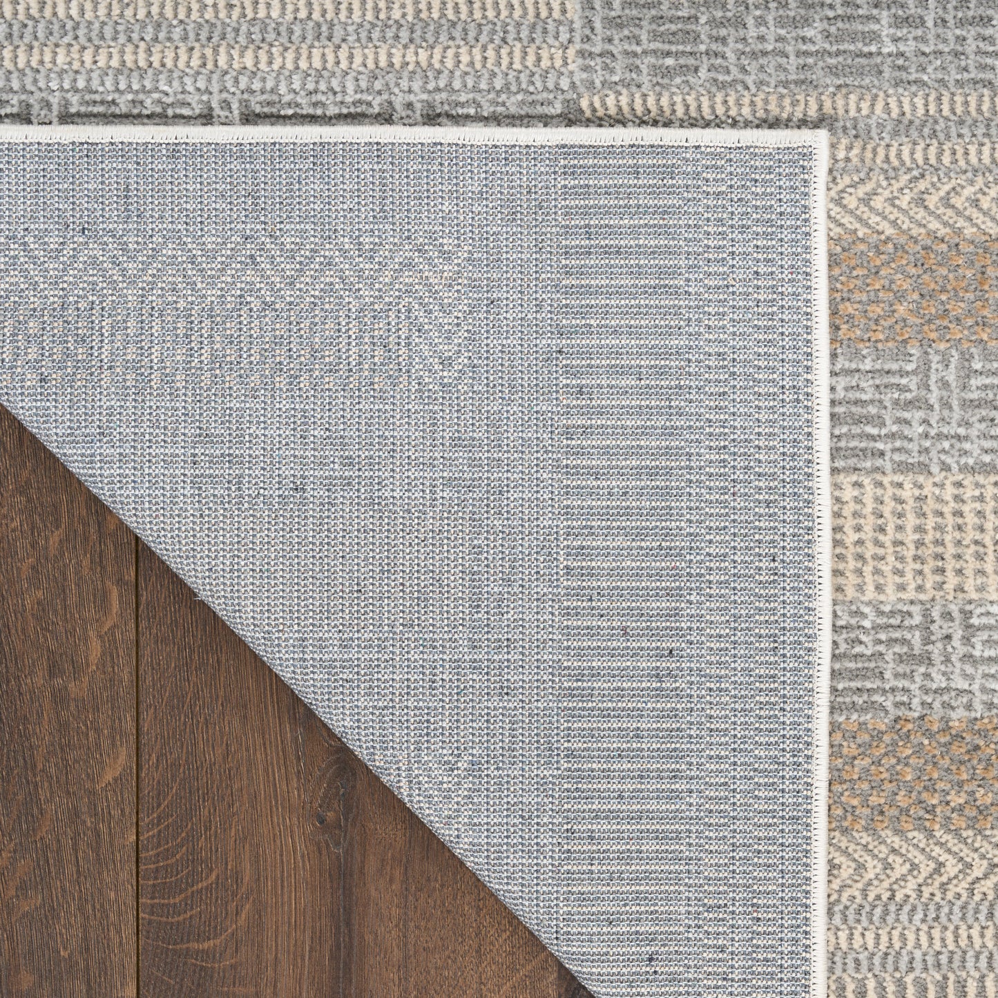 Nourison Nordic 4' x 6' Grey Multicolor Modern Indoor Rug